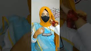 Sarer Sathay Hijab Tutorial 🥰 hijabstyle hijabfashionstyle hijabtutorial [upl. by Sorenson]