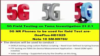 5G Drive Process on Tems Investigation 2121 [upl. by Matthaeus]