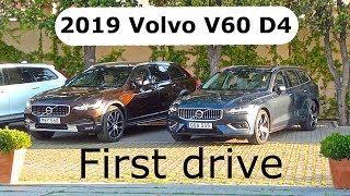 2019 Volvo V60 D4 first drive [upl. by Ytram]