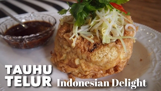 Super Yummy Indonesian Recipe Tauhu Telur  Fried Egg w Tofu [upl. by Leticia]