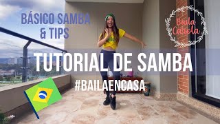 TUTORIAL SAMBA  COMO BAILAR SAMBA 🇧🇷 [upl. by Ahsac]