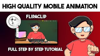 How to make animation in Flipaclip on Mobile  For Beginners Full Tutorial like RG Bucket List [upl. by Dennett295]