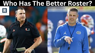 Miami vs Florida Roster Battle  Miami Hurricanes Football  Florida Gators Football [upl. by Amerak]