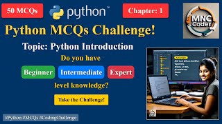 Python MCQ Online Test Python Introduction for Beginners Advanced Interviews with Answers [upl. by Artekal]