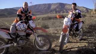 2014 KTM 350 EXC VS 500 EXC Comparison Video [upl. by Nolaj]