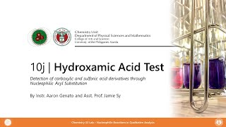 The Hydroxamic Acid Test [upl. by Sabian]