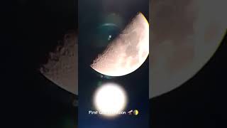 First Quarter Moon 🔭🌓 9NOV2024 astronomyequipment telescope lunarphase timelapse [upl. by Sara-Ann]