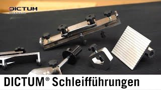 DICTUM Schleifführungen für Stemm und Hobeleisen Messer Schnitzwerkzeuge und Drechseleisen [upl. by Goodkin960]