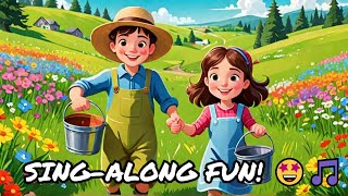 🤩🎵 🌟Jack amp Jill Rhyme for Kids 👶 SingAlong amp Learn 💦 🤪 Nursery Rhyme Time [upl. by Lexa248]