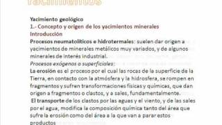 Yacimientos y sus tipos 33 [upl. by Ailahs]