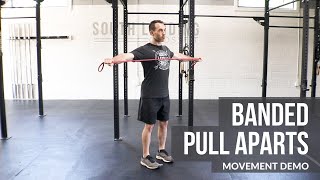 Banded Pull Aparts Movement Demo [upl. by Akirahc]