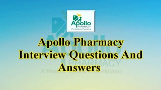 Apollo Pharmacy Interview Questions And Answers [upl. by Kindig]