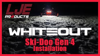 LJE Products SkiDoo Gen 4 WhiteOut Accessory Light Installation [upl. by Einaffit]