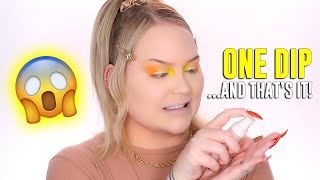 ONE DIP Makeup Challenge OMG  NikkieTutorials [upl. by Ayad]