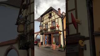 Fairytale town in Alsace 🇫🇷Eguisheim travelfrance travellingvlog travelshorts путешествия [upl. by Eldnik302]