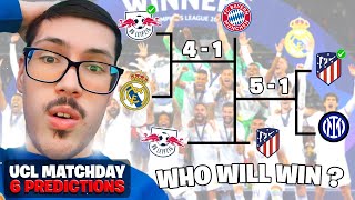 MY Champions League Round of 16 1st Leg Predictions [upl. by Auhoj]