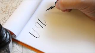 The Letter U  Basic Calligraphy Tutorial [upl. by Bora994]