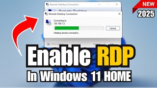 How to Enable Remote Desktop RDP in Windows 1110 HOME Edition [upl. by Valleau405]