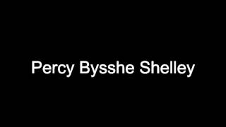 Percy Bysshe Shelley pronunciation english Percy Bysshe Shelley definition english [upl. by Oiram]