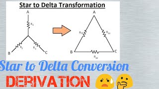 Basic Electrical Engineering Star to Delta Conversion Derivation  By N V Patil [upl. by Eenafit]