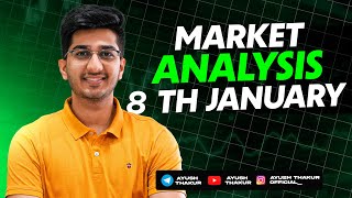 Market Analysis for 8th January  By Ayush Thakur [upl. by Solana596]