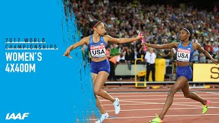 Womens 4x400m Relay Final  World Athletics Championships London 2017 [upl. by Lurleen785]