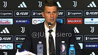 THIAGO MOTTA post JuveRoma 00 conferenza stampa quotNico da 9 puro come Weah e Yildiz Luiz Koopquot [upl. by Hgiellek]