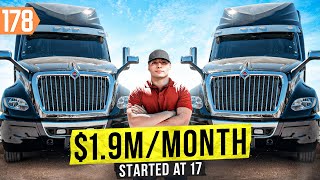 17 Year Old Starts 19MMonth Trucking Business… HOW [upl. by Aniraz]