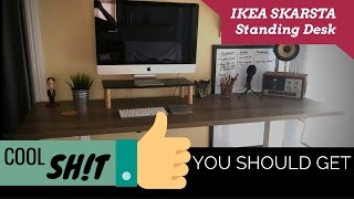 IKEA SKARSTA Sit Stand Desk Review  Cool Sht You Should Get [upl. by Ettennaej]