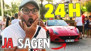 1 Tag lang JA SAGEN CHALLENGE 😱 Kauft Papa WIRKLICH einen Ferrari Lulu amp Leon  Family and Fun [upl. by Farron745]