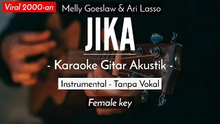 Jika Karaoke Akustik  Melly Goeslaw Feby Putri amp Aldhi Karaoke Version [upl. by Aber]