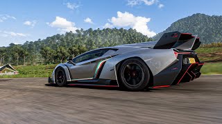 1200HP Lamborghini Veneno  Forza Horizon 5  Logitech g29 gameplay [upl. by Aseuqram]