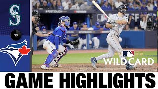 Mariners vs Blue Jays Wild Card Game 2 Highlights 10822  MLB Postseason Highlights [upl. by Enelec]