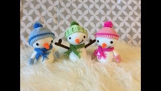 Pupazzo di Neve Amigurumi tutorial [upl. by Petr]