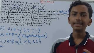 Q5 Ex 6C Sets  ICSE Math Class 8  SChand Solutions  OP Malhotra [upl. by Rochette545]