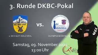 3 Runde DKBCPokal  1SKK Gut Holz Zeil  Olympia Mörfelden [upl. by Androw525]