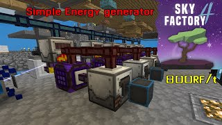 Simple Self Sustaining Energy Generator  Sky Factory 4 [upl. by Nitsua]