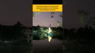 santha cheruvu park pond in kakinada district AP is full of plastic amp emitting foul smell [upl. by Batchelor]