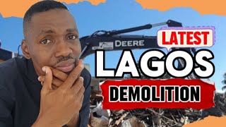 Lagos State LATEST PROPERTY DEMOLITION Sangotedo 2024 [upl. by Norrab]