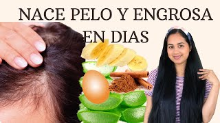 ¡MEZCLÉ ESTA RECETA NATURAL Y MI PELO CRECIÓ RÁPIDO Y FUERTE  😱 [upl. by Odrude]