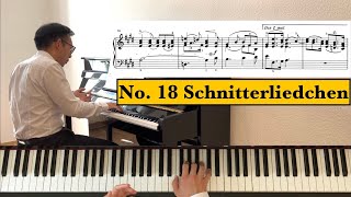 Schumann quotAlbum für die Jugendquot Op 68  No 18 Schnitterliedchen  Piano Tutorial [upl. by Starr993]