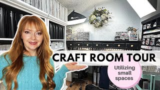 Craft Room Tour  Utilizing Small Spaces [upl. by Tera]