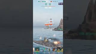 World of Warships  Smashing CV in brawl 😙worldofwarshipsgames [upl. by Ardene]