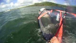 Windsurfing Crash at 30 knots  24 August 2010 [upl. by Assilrac]