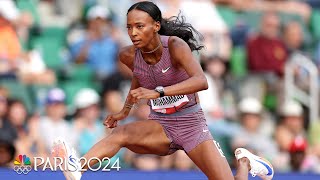 Dalilah Muhammad ROLLS onto 400m hurdles semifinal at US Trials  NBC Sports [upl. by Aufmann]