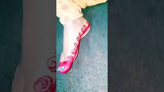 New Alta designBest woman mehendi Alta design alta nailart short trending design vlog reels [upl. by Ajoop302]