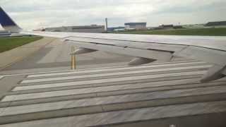 UNITED BOEING 757200 Chicago ORD to Newark EWR  Takeoff  WIngview [upl. by Liebman]