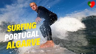 Surfing at Tonel Beach  Raw Clips from Portugal [upl. by Ignacius]