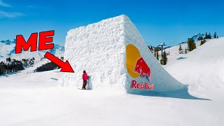 Average Skier Tries A 100ft Red Bull Jump [upl. by Llennoj894]