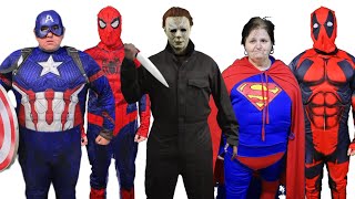 Superheroes vs Michael Myers [upl. by Ittam]